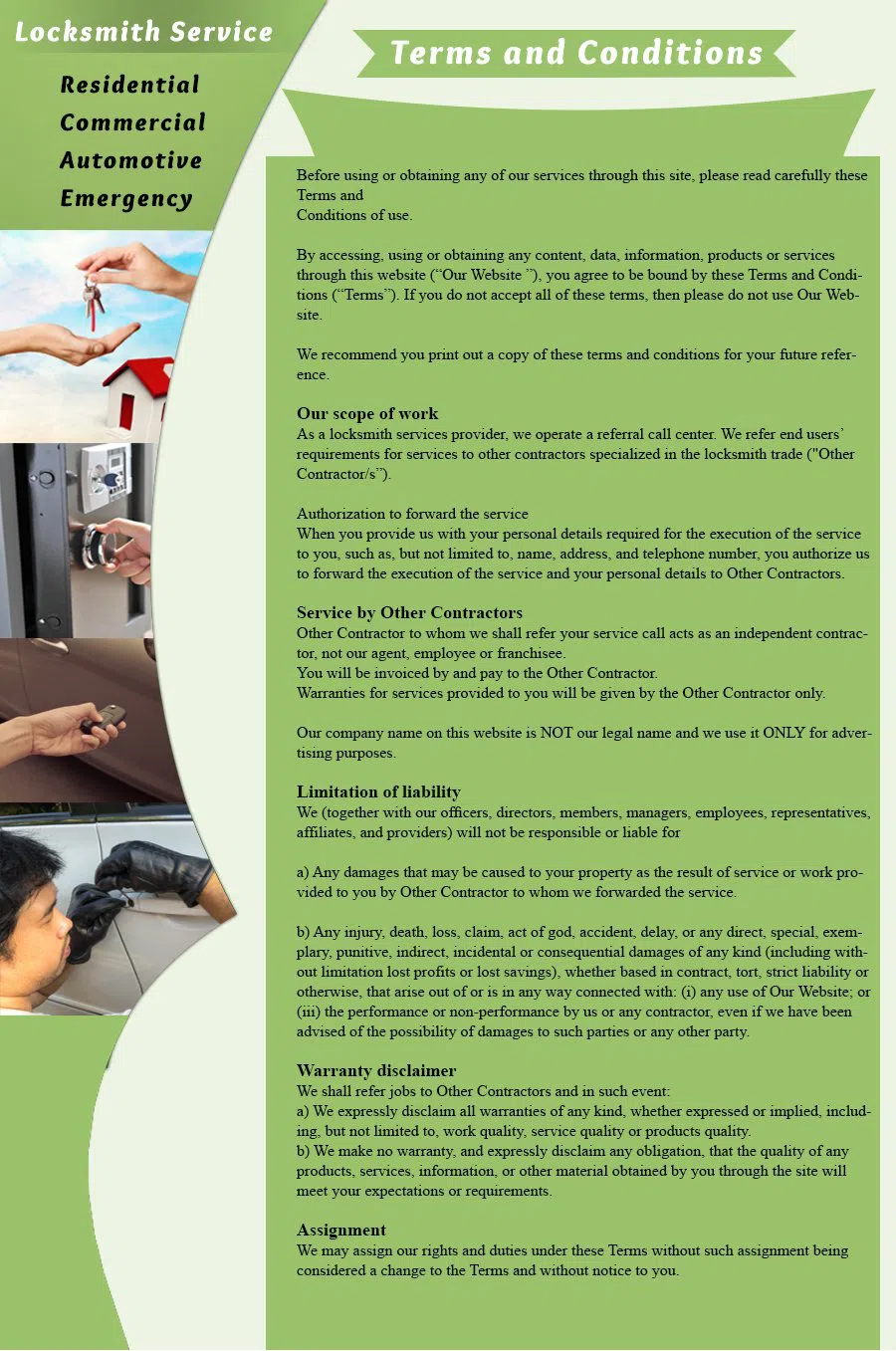 Prospect Park PA Locksmith Store Prospect Park, PA 610-674-6612 - terms-and-condition-c-22